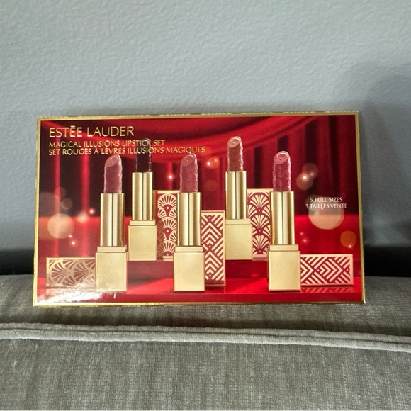 Estee Lauder 5 Pc Lipstick Set Magical Illusions 2024 Holiday Smokeshow Full Sz